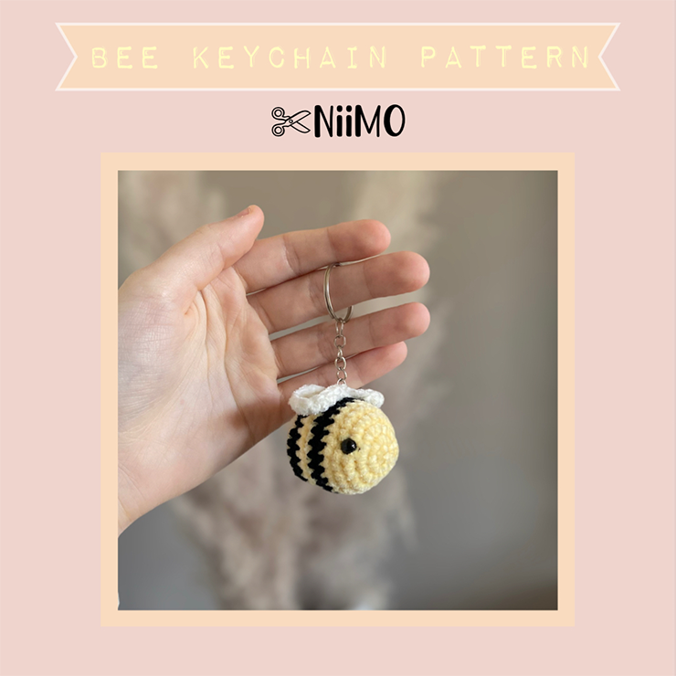 Bi Nyckelring Mönster