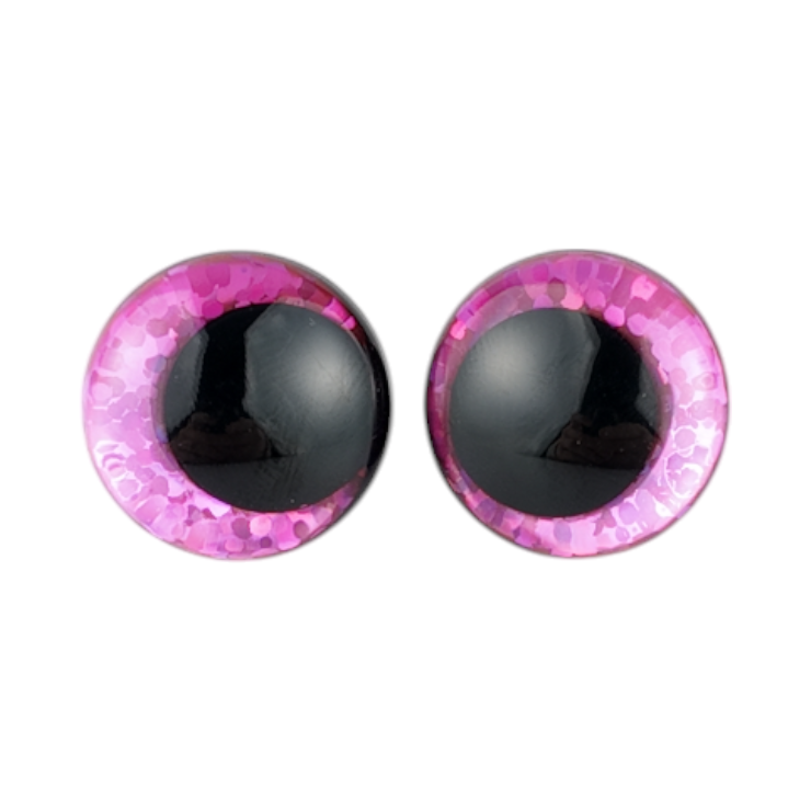 Säkerhetsöga Glitter Rosa