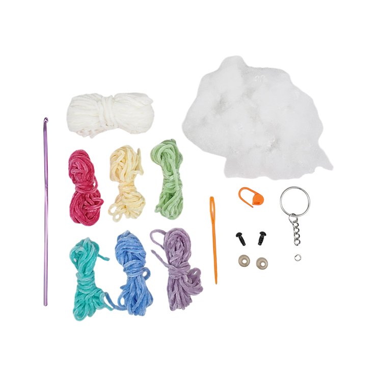 Niimo DIY kit: Nyckelring "Regnbåge Bi"