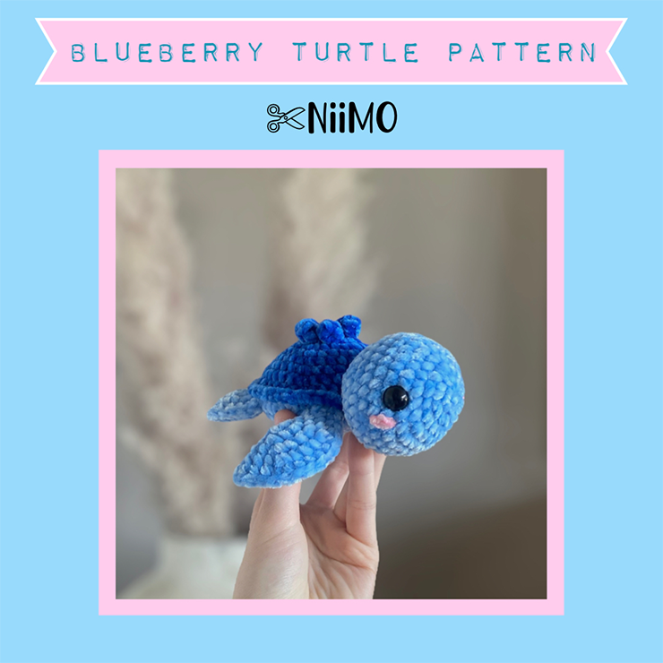 Blåbär Sköldpadda Mönster