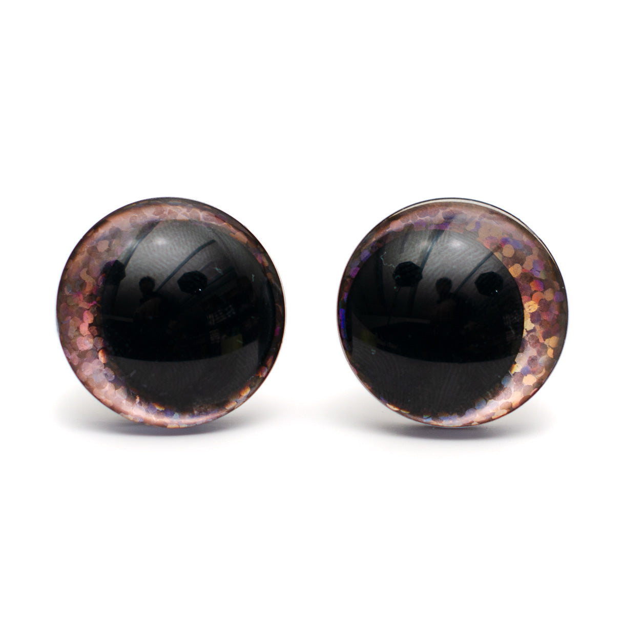 No Center Säkerhetsöga Glitter - Ljusrosa