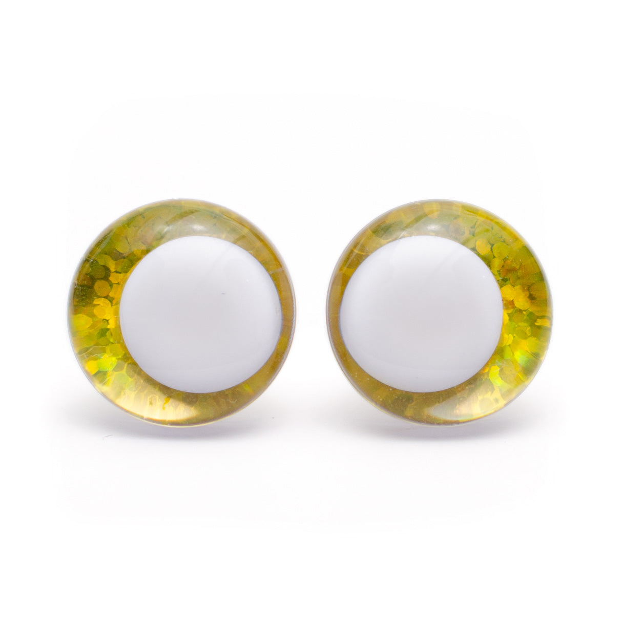 No Center Säkerhetsöga Vit Pupill - Gul