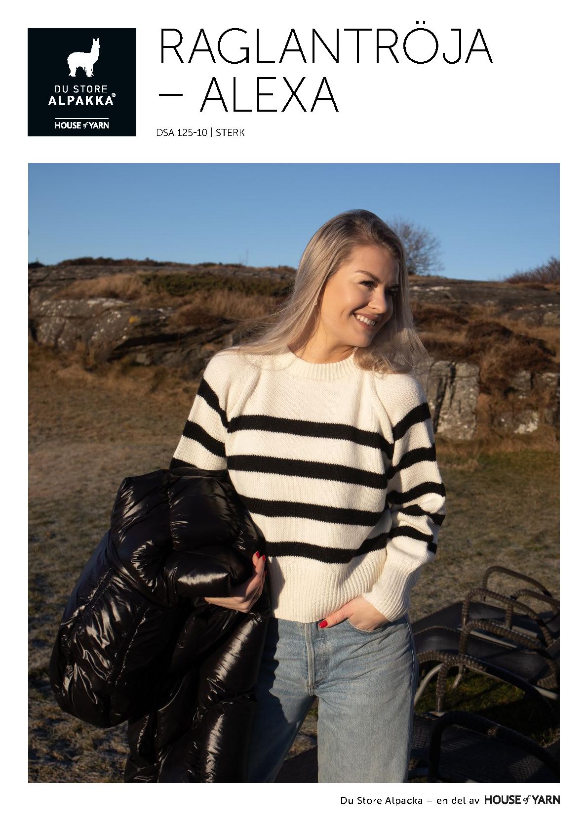 Alexa Raglantröja - Mönster