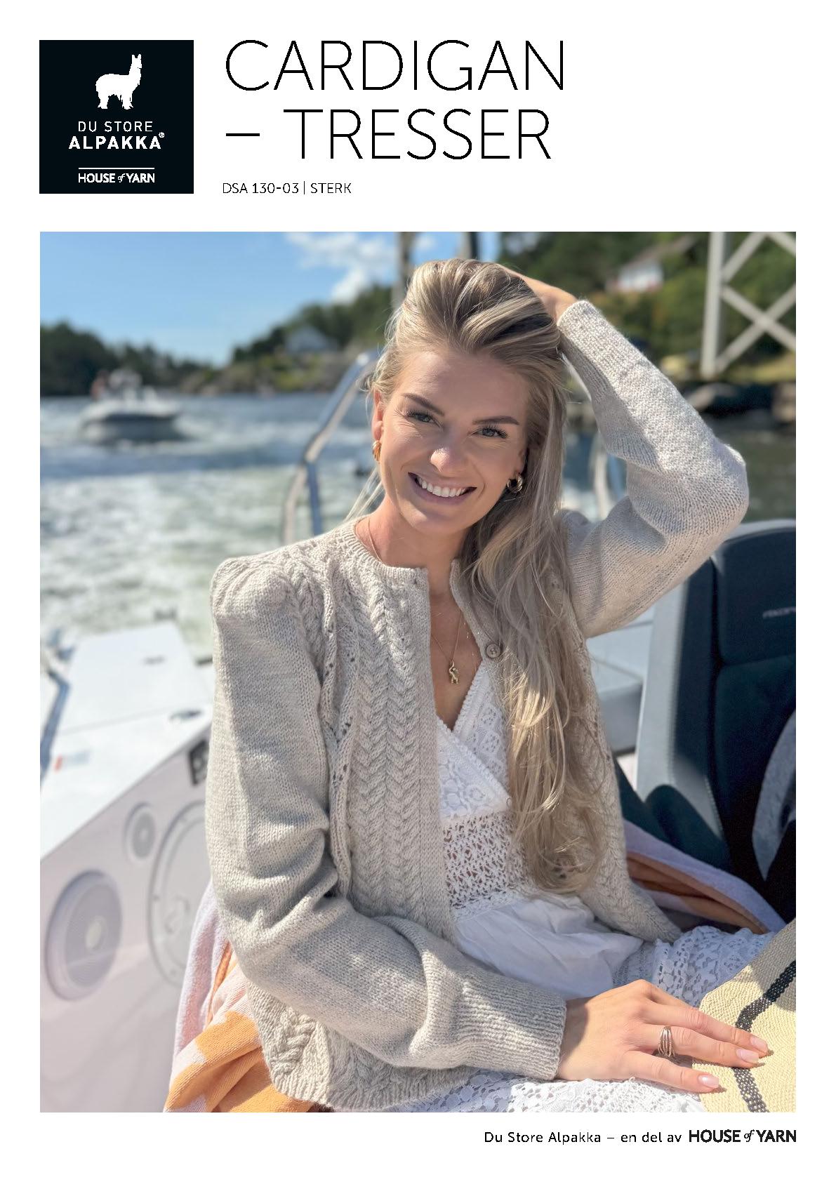 Tresser Cardigan - Mönster