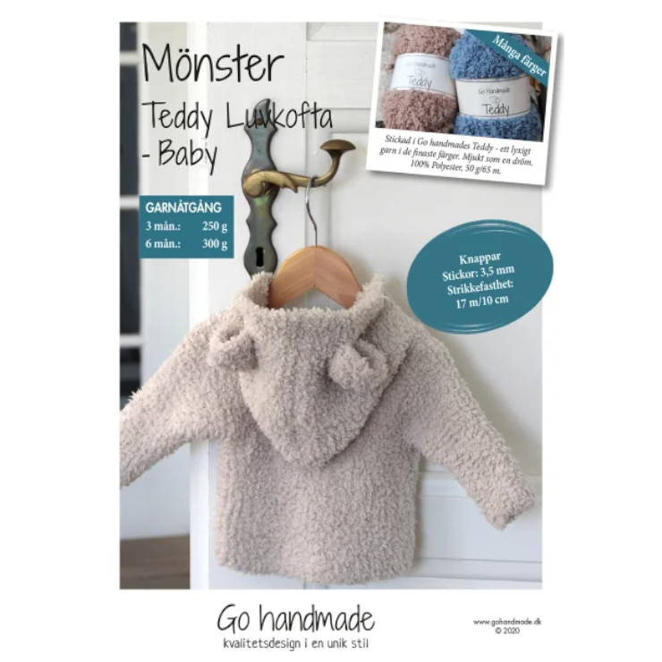 Teddy Hooded Jacket - Mönster