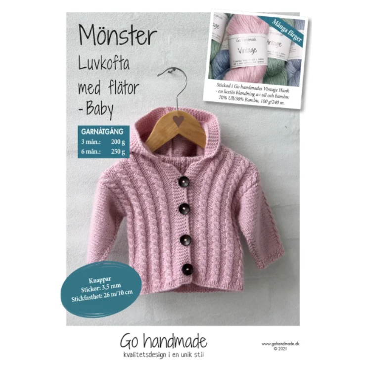 Cabled Jacket With Hood - Mönster