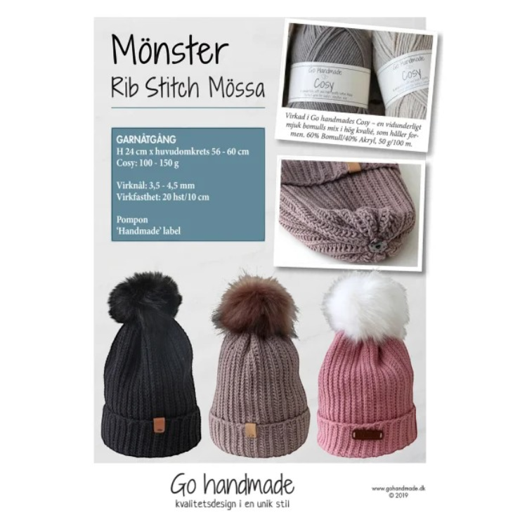 Rib Stitch Hat Mönster