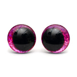 No Center Säkerhetsöga Glitter  - Djup Rosa