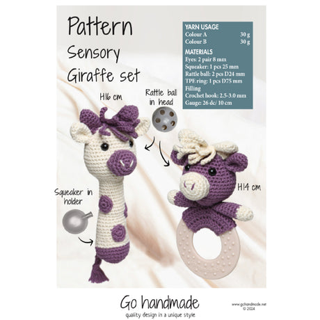 Sensory Giraffe Set Mönster