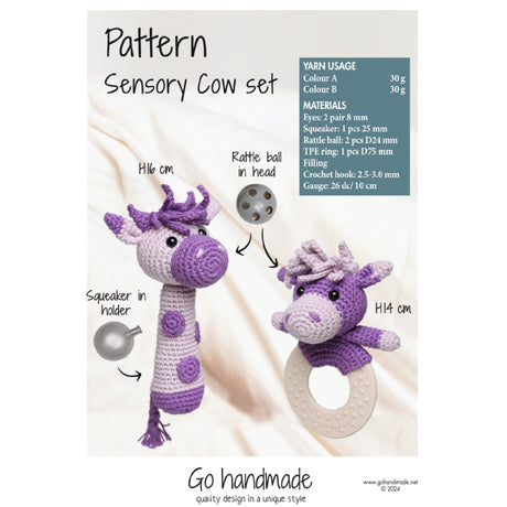 Sensory Cow Set Mönster